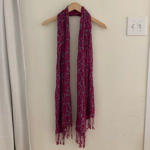 Pink and Grey Scarf